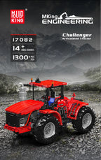 Mould King 17081/17082 juguetes técnicos para coche, Tractor articulado RC Challenger