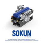 248 Piezas de Bloques de Construcción de Motor 2JZ-GTE Mini, PB8869A, Superauto Técnico SOKUN, Ladrillos Decorativos de Motor de Vehículo