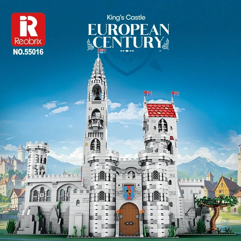 3999 Piezas de Bloques de Construcción de Castillo Medieval Europeo, Modelo de Castillo de Caballeros