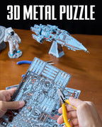 Piececool-rompecabezas de Metal 3D
