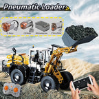 Mould King 17026 coche de juguete técnico, cargador neumático con Control remoto L550
