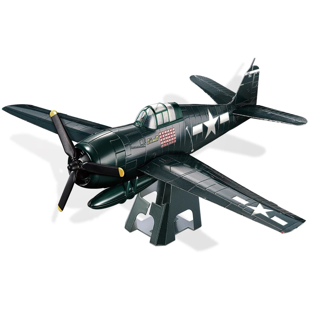 Piececool-rompecabezas de Metal 3D  rompecabezas de GRUMMAN F6F HELLCAT, Kits de modelos juguete DIY, rompecabezas