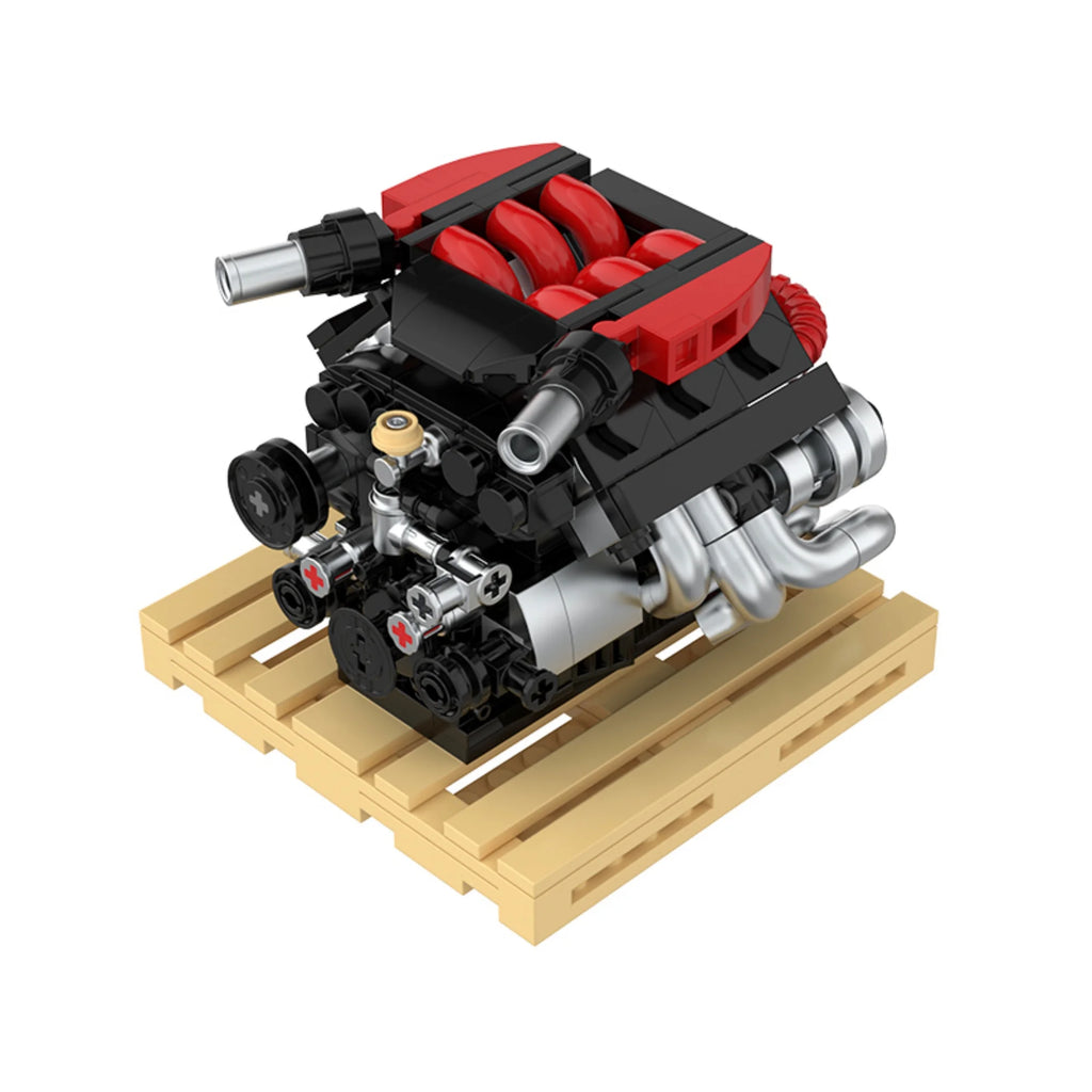 Bloques de Construcción de Motor R35 VR38 de 318 Piezas, PB8869E, Superauto Técnico SOKUN, Ladrillos Decorativos de Motor de Vehículo
