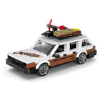 Bloques de construcción MOC Retro para camper, 457 Uds., con caja de exhibición de carro
