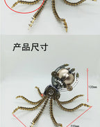 Wasp Mchanical Spider Octopus-rompecabezas 3D, Kit de modelo de Metal con herramientas de montaje
