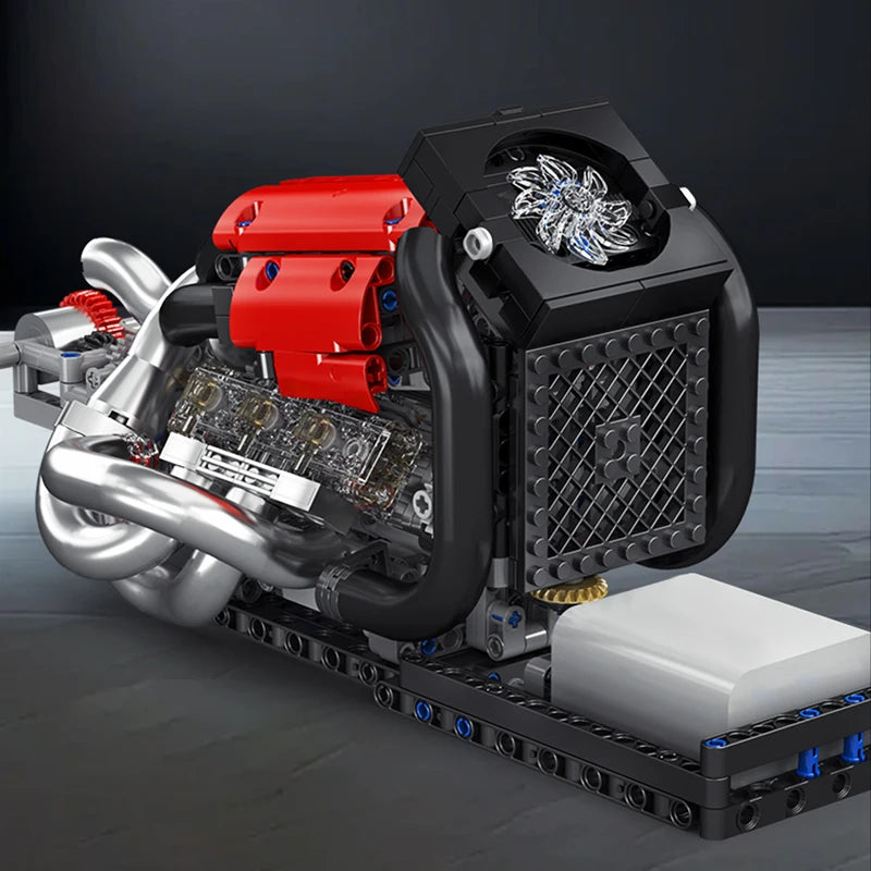 Mould King 10188 juguetes técnicos de motor de coche motorizado STR 13 Fórmula Uno bloques de construcción de motor juego de ladrillos