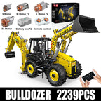 Mould King 17036 camión de bloques de construcción técnico juego de Bulldozer motorizado montaje ingeniería