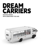 Bloques de construcción de camiones con remolque cerrado serie Dream Carrier F3, 830 Uds., PB8837