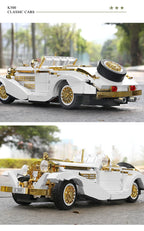 Mould King 10003, bloques de construcción de automóviles técnicos, conjunto de modelos de coches Vintage K500, juguetes de coche antiguo