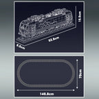 Mould King 12045 Tren técnico de juguete, tren motorizado Vectron MS, bloque de construcción, locomotora RC