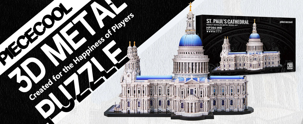 Piececool-Kits de modelos de Metal 3D, rompecabezas 3D de Metal de la catedral de San Pablo, Kit de manualidades para decoración del hogar, los mejores regalos