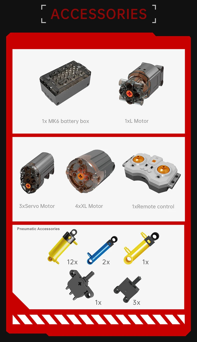 Mould King 19015 19015T bloques de construcción de automóviles técnicos Control remoto