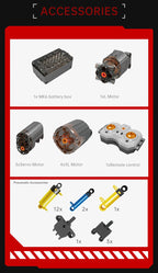 Mould King 19015 19015T bloques de construcción de automóviles técnicos Control remoto