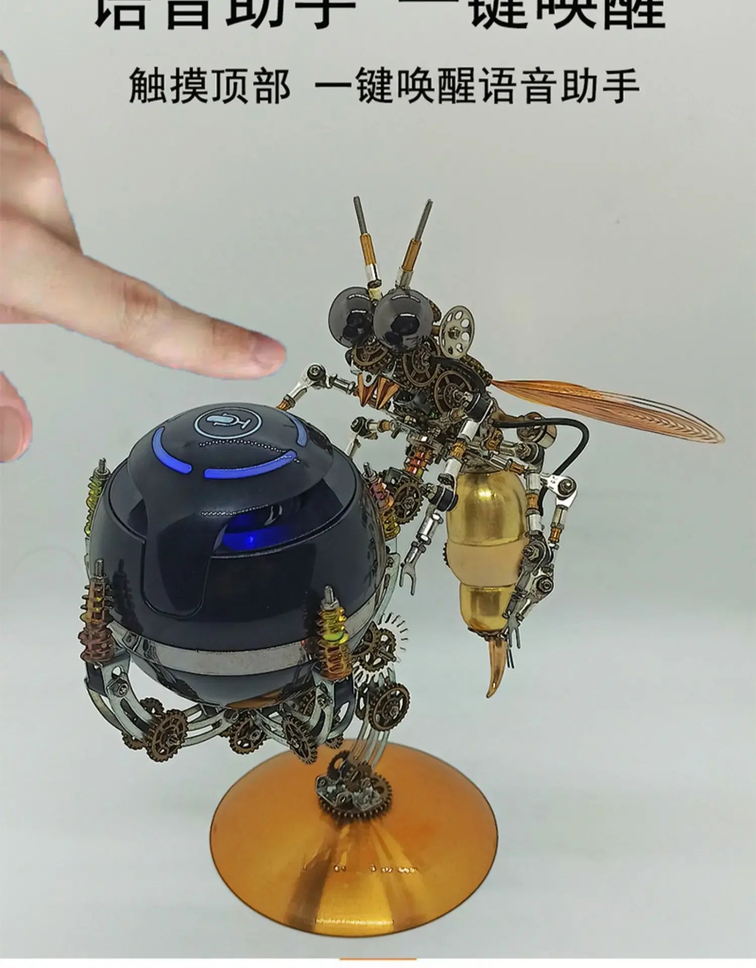 Wasp Mchanical Spider Octopus-rompecabezas 3D, Kit de modelo de Metal con herramientas de montaje