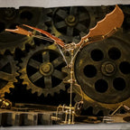 Rompecabezas 3D de ala de dragón, Kit de Metal, Kits de construcción de modelos Diy, montaje DIY, rompecabezas mecánicos Steampunk