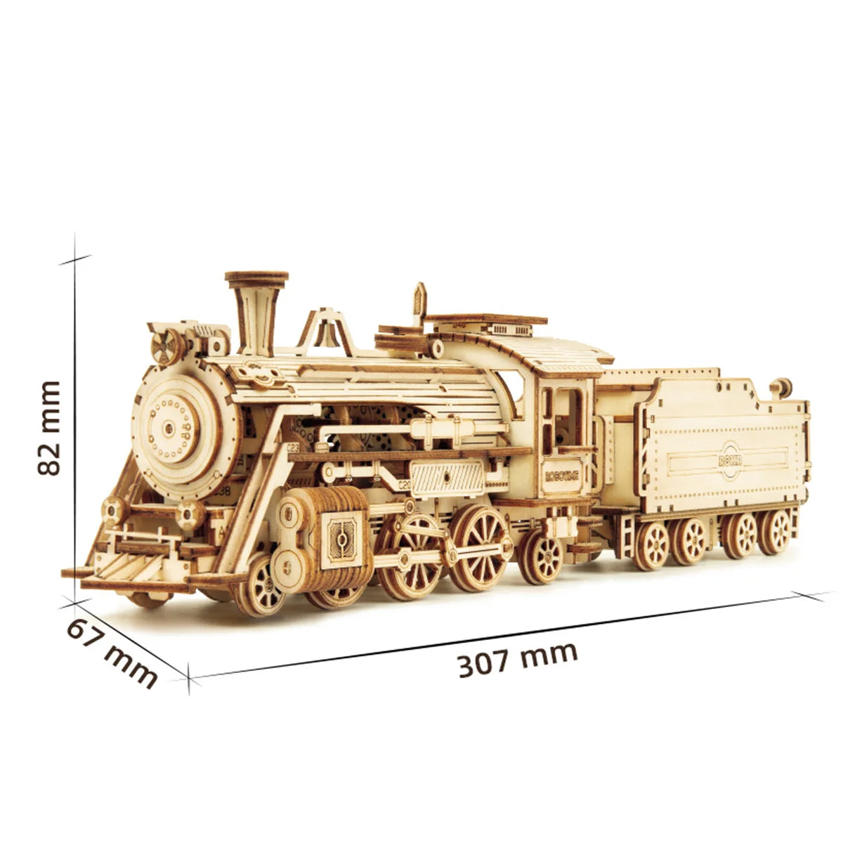Robotime Rokr coche clásico 3D rompecabezas de madera tren ejército Jeep camión pesado coche Vintage escala 1:15 Kits de construcción de modelos para niños