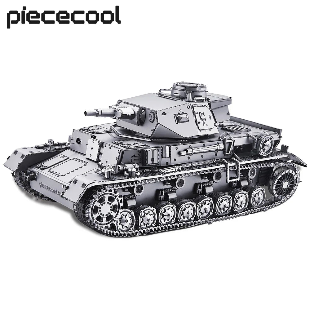 Piececool-Kits de modelos de Metal 3D 1:48 Panzer IV Tanks D Puzzle