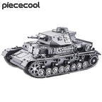 Piececool-Kits de modelos de Metal 3D 1:48 Panzer IV Tanks D Puzzle