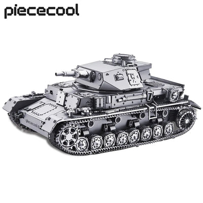 Piececool-Kits de modelos de Metal 3D 1:48 Panzer IV Tanks D Puzzle