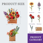 Robotime-rompecabezas de madera 3D de flores, Kits de modelos de ramo Artificial, Kit de construcción de rompecabezas de madera para mujer, cumpleaños del Día de San Valentín