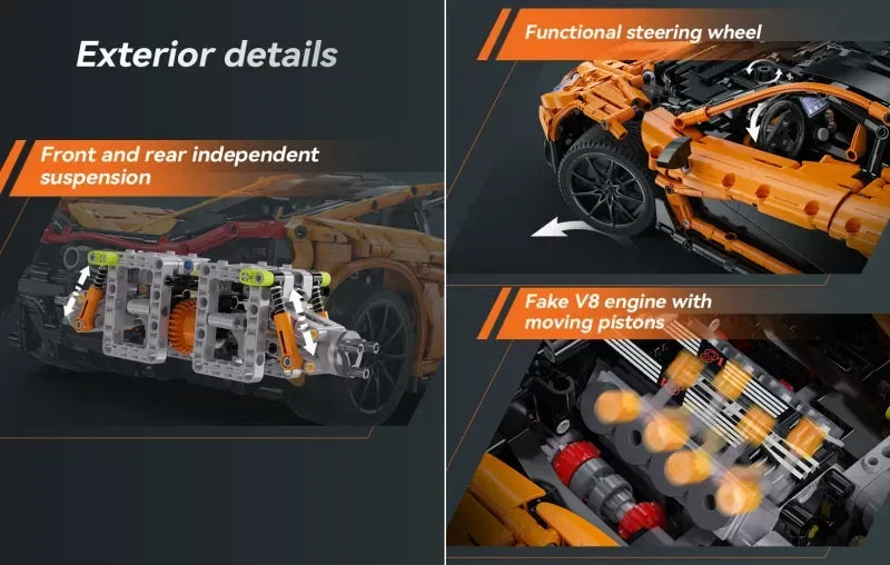 Cada-bloques de construcción de Super coche de carreras