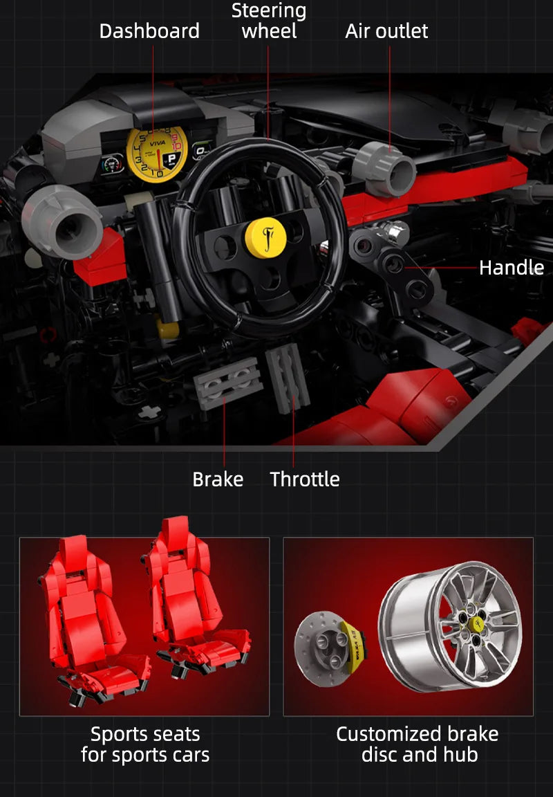 Cada 4739 Uds. Coche de carreras técnico de ciudad modelo Hypercar