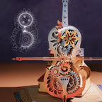Robotime-violoncillo mágico para adultos, rompecabezas 3D, caja de música de madera, rompecabezas para construir música única, regalo, Kits de Hobby, caja de música Cat's Sky City
