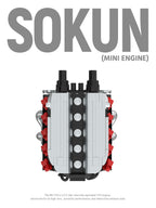 Bloques de Construcción de Motor R8V10, 392 Piezas, PB8869D, Superauto Técnico SOKUN, Ladrillos Decorativos de Motor de Vehículo
