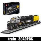 Mould King 12049 Tren de juguete técnico The Big Boy 4-8-8-4 locomotora