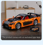 Cada 1:8 diseño MOC Artemy Zotov coche de carreras Mazda RX-7 RC