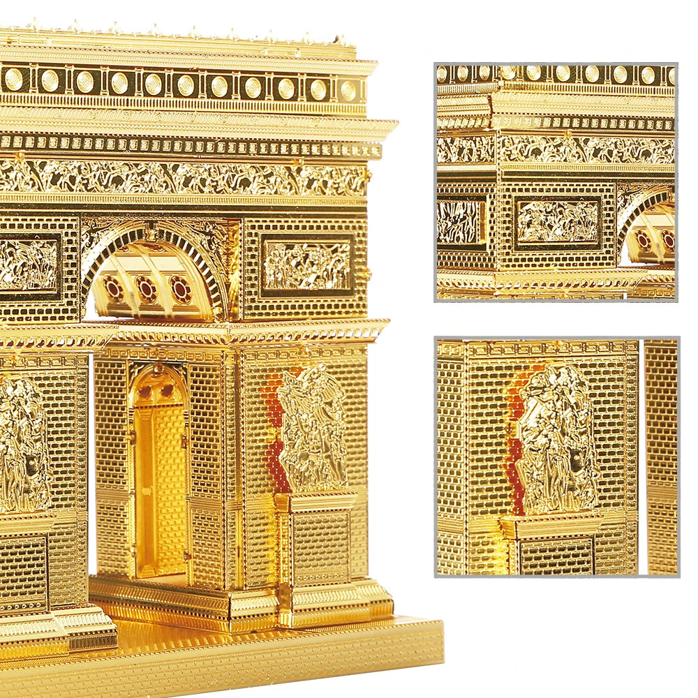 Piececool-rompecabezas de Metal 3D, conjunto de modelos de construcción, Kit de montaje DIY para rompecabezas, arquitectura famosa