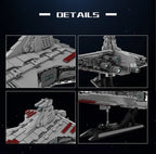 Mould King 21074 Star Plan bloque de construcción la República MOC ataque crucero modelo montaje Star Fighter