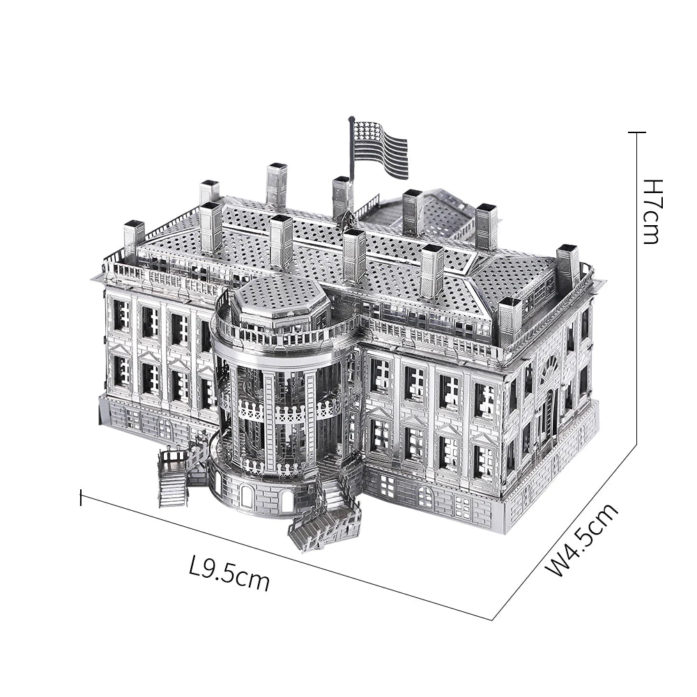 Piececool-rompecabezas de Metal 3D, conjunto de modelos de construcción, Kit de montaje DIY para rompecabezas, arquitectura famosa