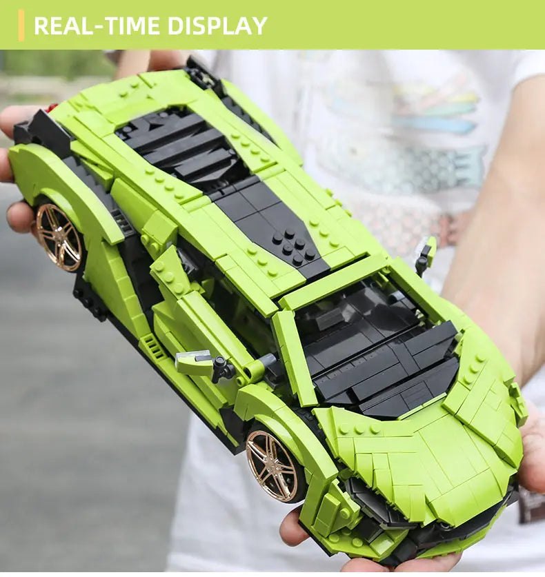 Mould King-bloques de construcción de coches técnicos para niños, juguete de ladrillos para armar coche de carreras deportivo Sian