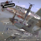Piececool-rompecabezas 3D Kits de construcción de modelos de Metal de avión
