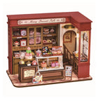 Robotime Rolife Honey Dessert Talk Rompecabezas 3D DIY Kit de casa de muñecas en miniatura Regalo increíble para niños niñas niños