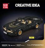 Mould King 10029 coche de juguete técnico The Black Firebird