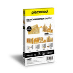 Piececool-rompecabezas de Metal 3D para adultos y adolescentes, modelo de Castillo
