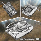 Piececool-Kits de modelos de Metal 3D para rompecabezas de adultos, tanques Panzer IV 1:48, rompecabezas 3D, juguete creativo