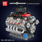 Mould King 10171 bloques de construcción de automóviles técnicos motorizados LSX454 V8 motor ladrillo juguetes montaje piezas de modelo de coche niños regalo de Navidad