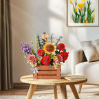 Robotime-rompecabezas de madera 3D de flores, Kits de modelos de ramo Artificial, Kit de construcción de rompecabezas de madera para mujer, cumpleaños del Día de San Valentín