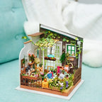 Robotime-jardín de Miller en miniatura para niños, casa de muñecas de madera con muebles, juguetes para niños, los mejores regalos para niñas