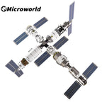 Microworld-juegos de rompecabezas de estilo de Metal 3D, centro de lanzamiento satelital chino
