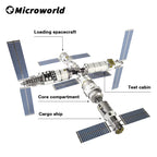 Microworld-juegos de rompecabezas de estilo de Metal 3D, centro de lanzamiento satelital chino