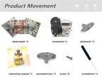 Microworld-rompecabezas de Metal 3D con tema de bosque, caja de música giratoria, modelo DIY con Kits de luces LED