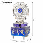 Microworld rompecabezas 3D regalo constelación amor tema caja de música giratoria Kits DIY rompecabezas