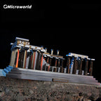 Microworld-juegos de rompecabezas de Metal 3D, Kits de modelos de construcción del templo de Atenea