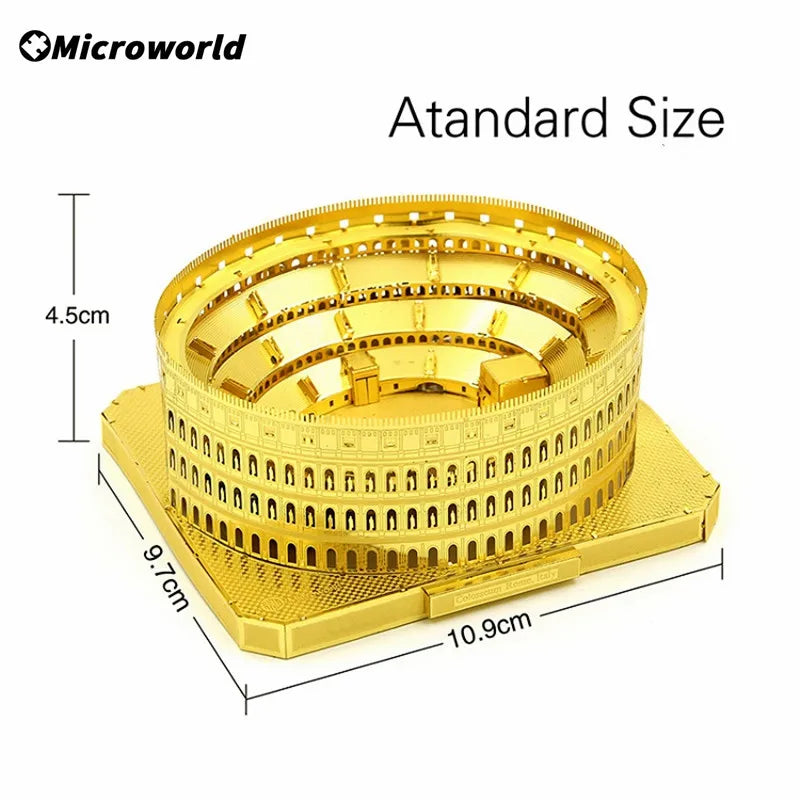 Microworld rompecabezas de Metal 3D, juguetes de Italia