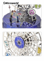Microworld rompecabezas 3D regalo constelación amor tema caja de música giratoria Kits DIY rompecabezas