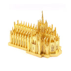 Microworld-rompecabezas de Metal 3D, Kits de modelos de construcción de catedral de Milán